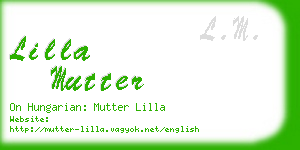 lilla mutter business card